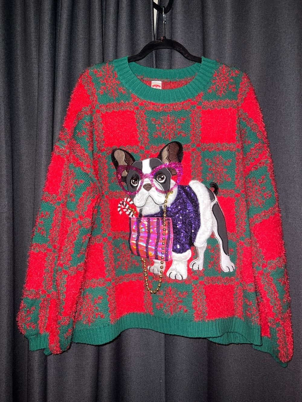 Ugly Christmas Sweater Xmas Size XXL Dog